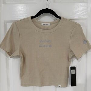‘47 Miami Dolphins Beige Ribbed Top